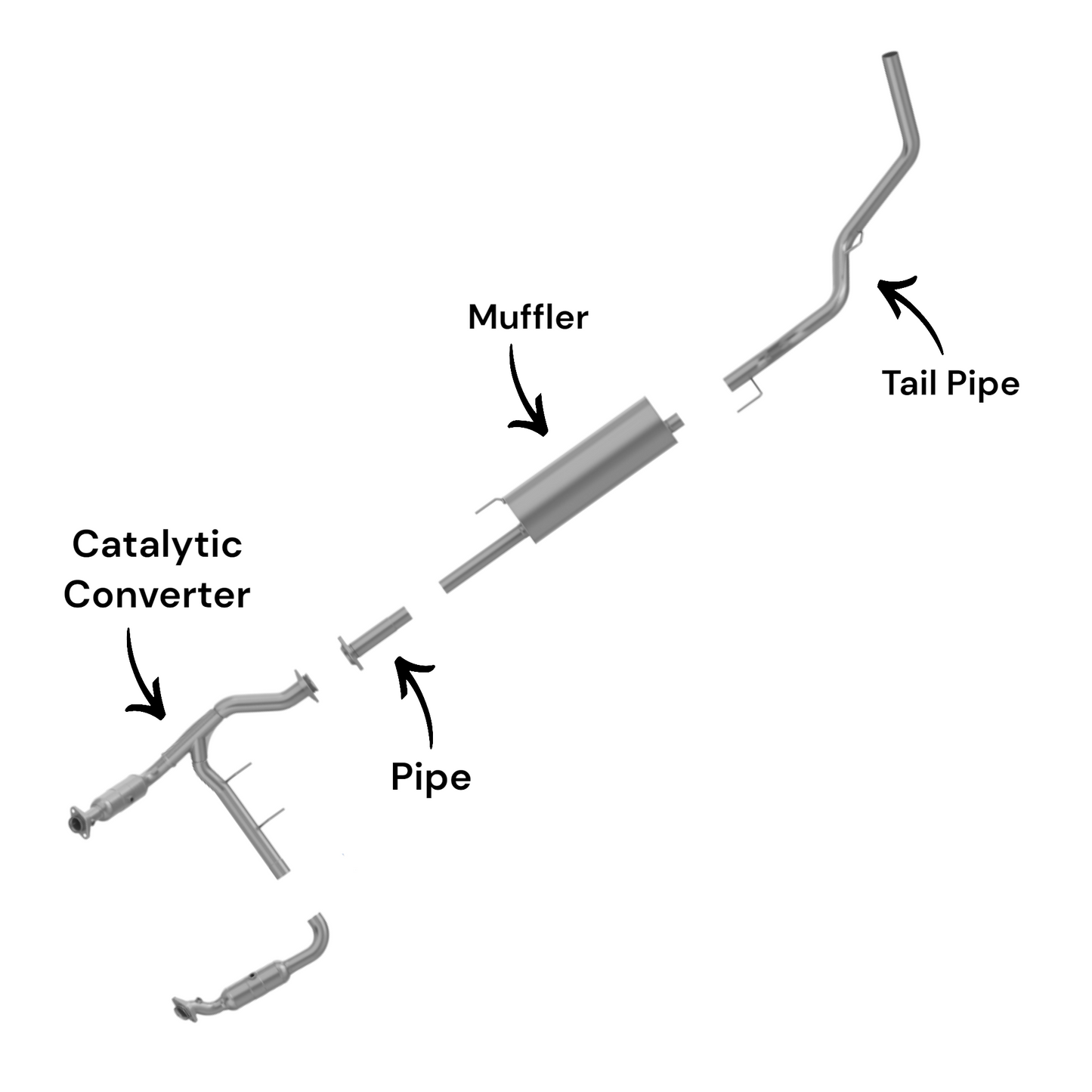 Convertisseur catalytique pour Ford F-150 5.4L 2009-2010 (uniquement pour les émissions californiennes)