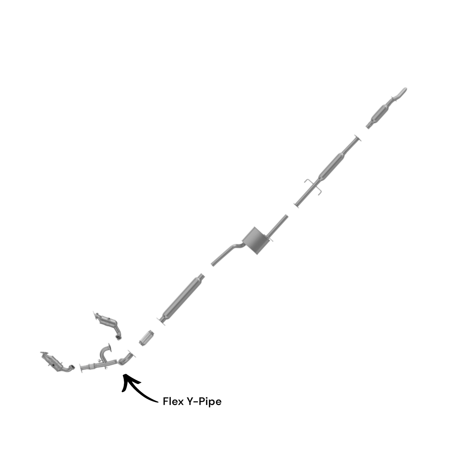 RAM Promaster 3500 3.6L (2014-2017) Front Flex Y Pipe
