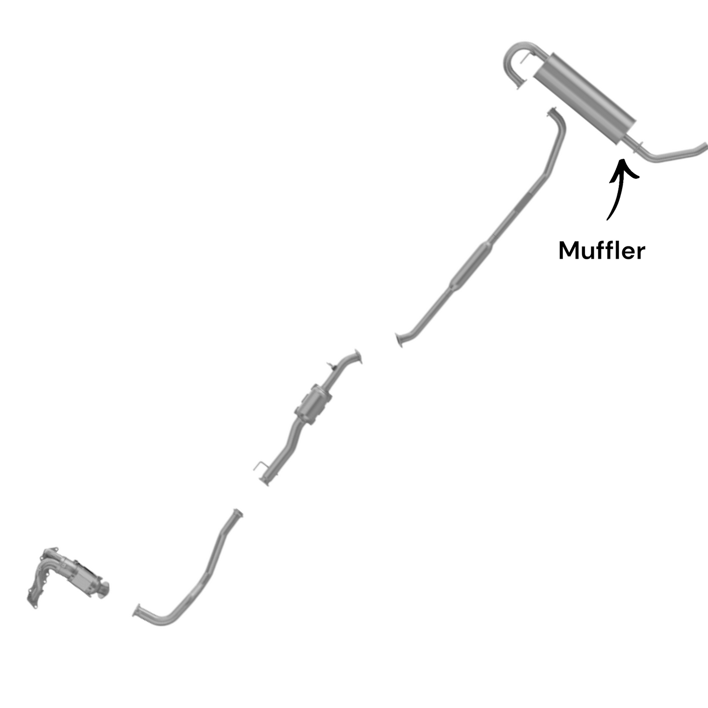 Toyota RAV4 2.0L (1996-1997) (4-Door) Muffler