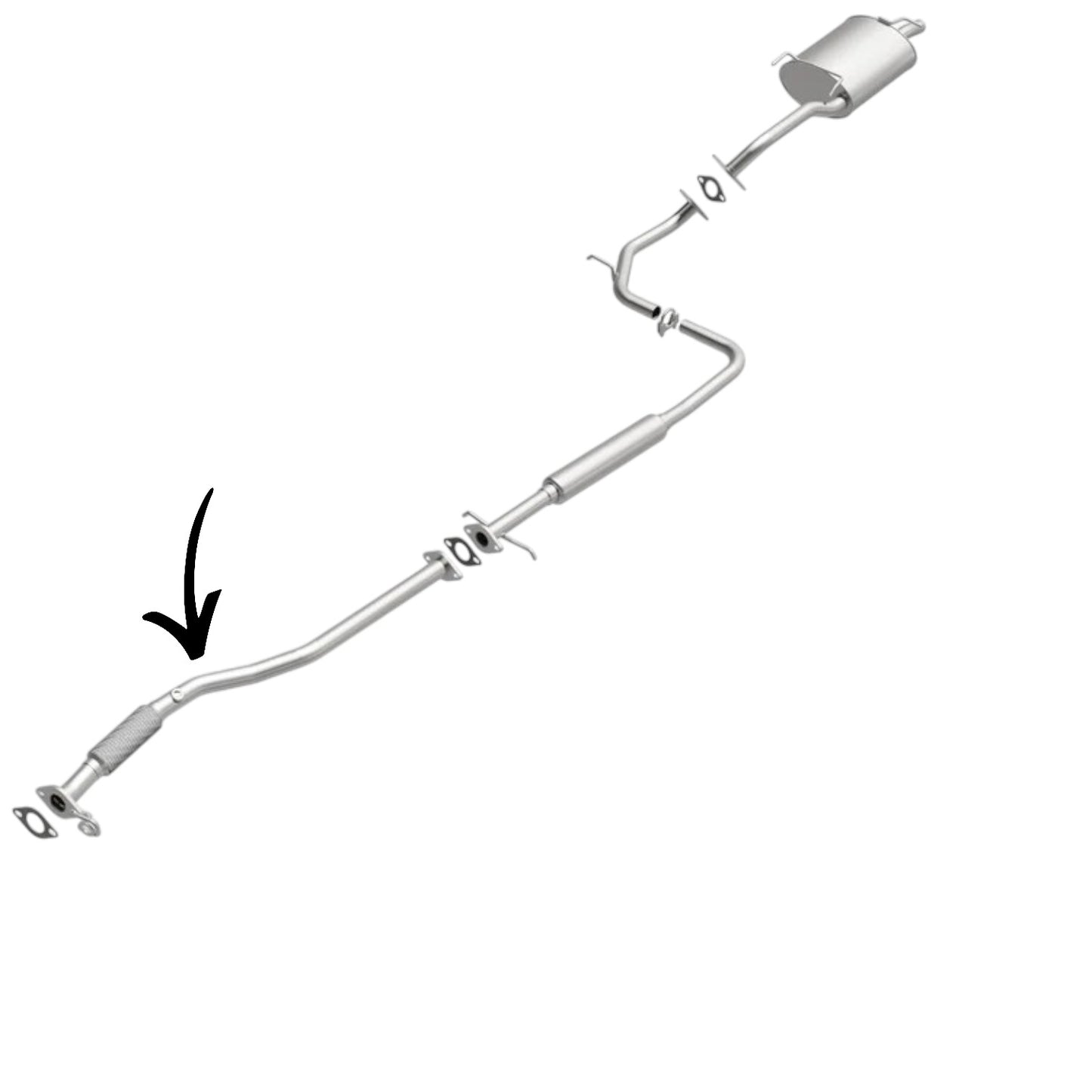 Tuyau flexible avant pour Hyundai Accent 1.5L (2000-2002) et 1.6L (2001-2005)