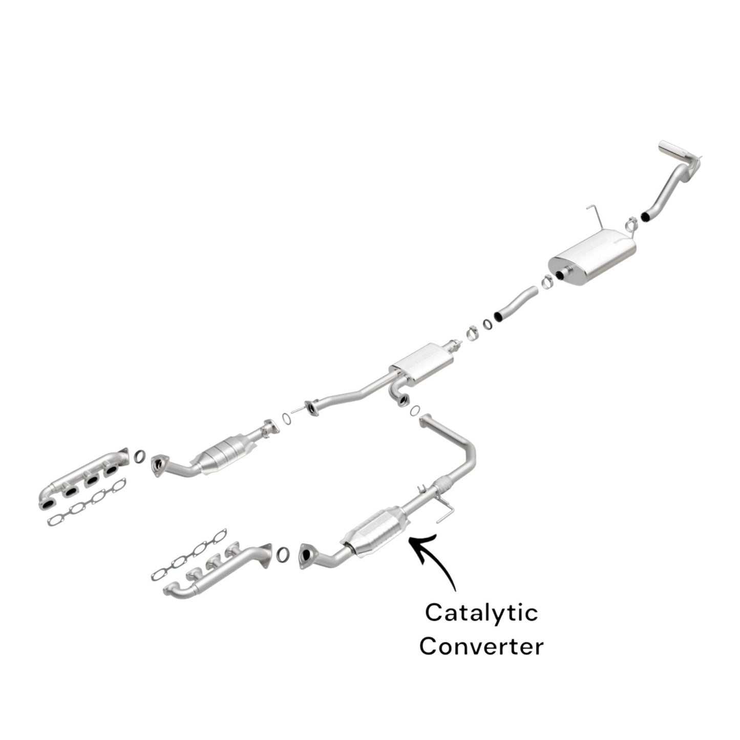 Toyota Tundra 4.7L (2000-2002) Left Side Catalytic Converter With Flex