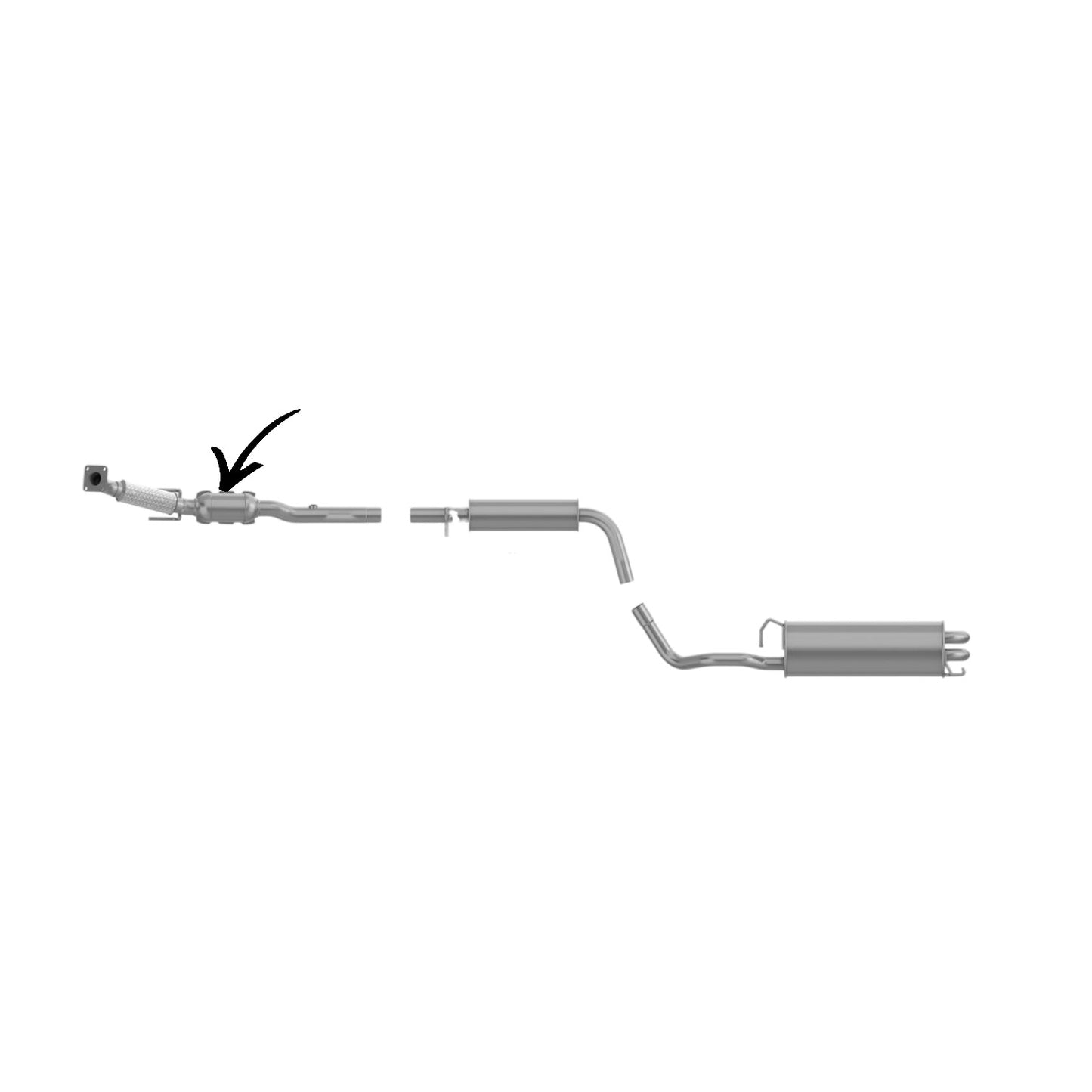 Volkswagen Golf 2.0L (2001-2006) FWD Catalytic Converter