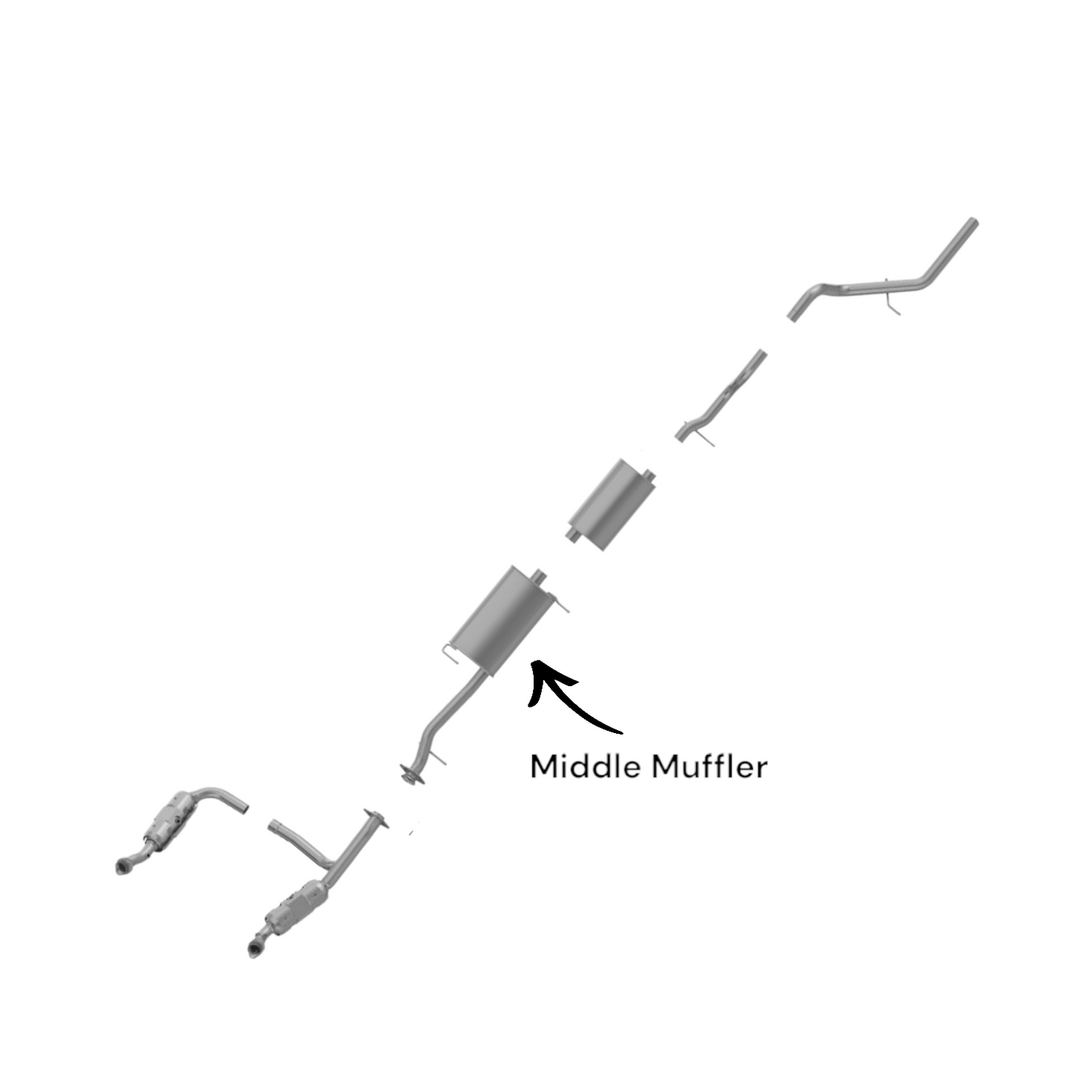 Ford Explorer Sport Trac 4.6L (2007-2010) Front Muffler