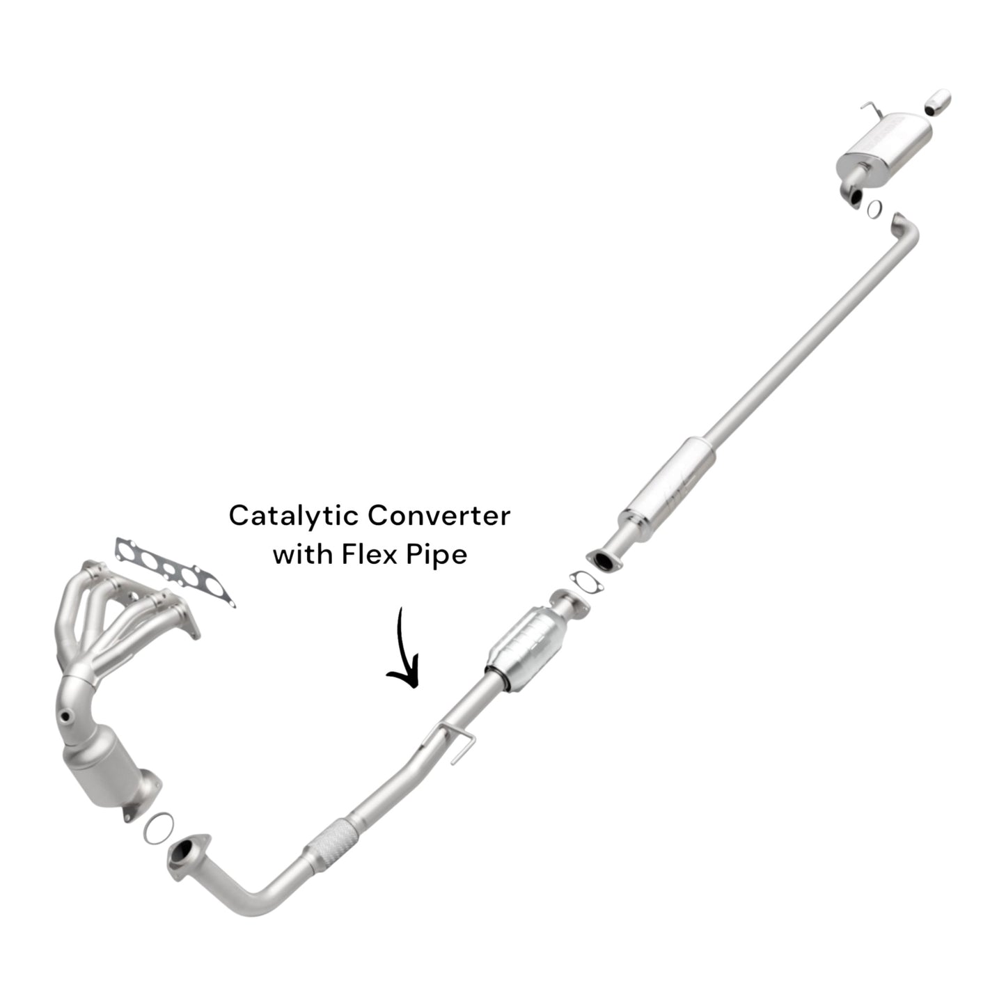 Toyota Solara 2.2L (1999-2001) Catalytic Converter With Flex Pipe