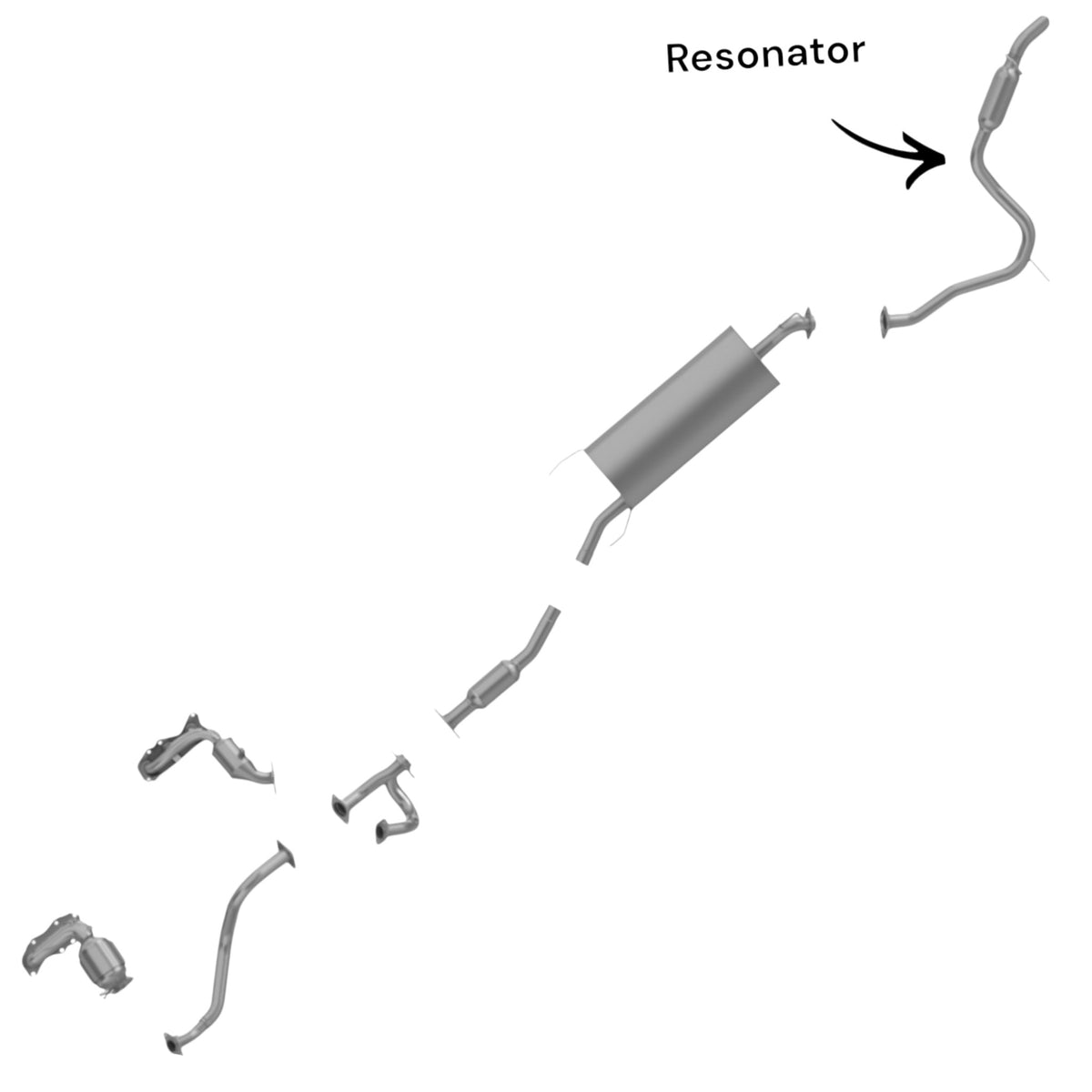 Toyota RAV4 3.5L (2006-2012) Tail Pipe with Resonator