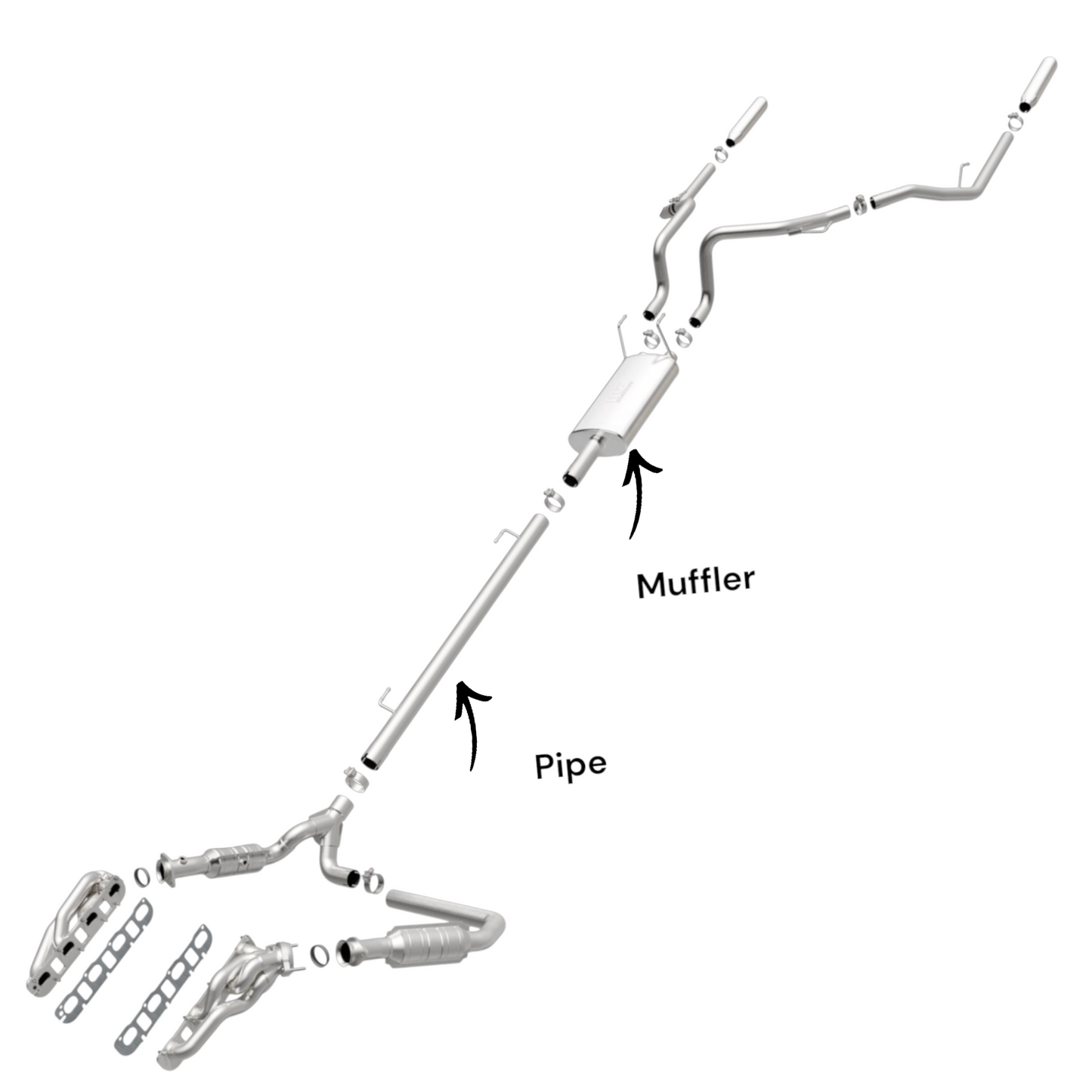 Dodge Ram 1500 5.7L (2009-2010) Pipe with Muffler