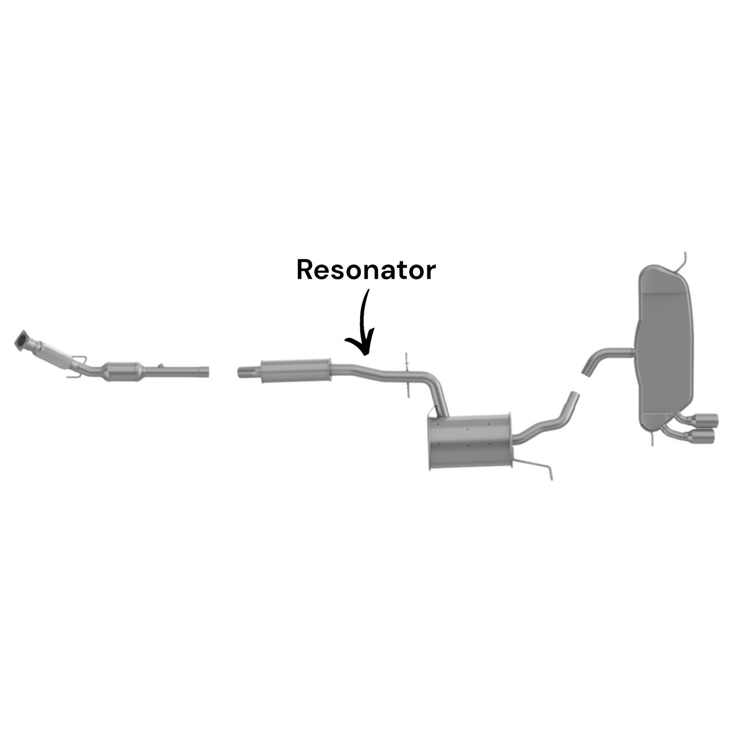 Volkswagen Rabbit 2.5L (2006-2009) Middle Resonator