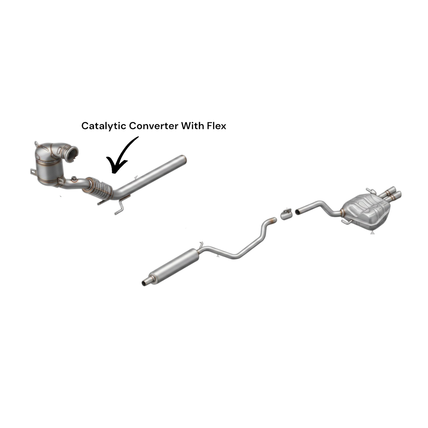 Volkswagen Golf 1.8L (2015-2018) Catalytic Converter With Flex