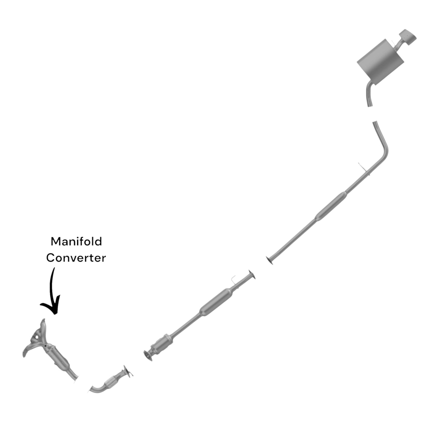 Hyundai Sonata 2.4L (2015-2019) (Non-Hybrid) (ULEV) Manifold Converter