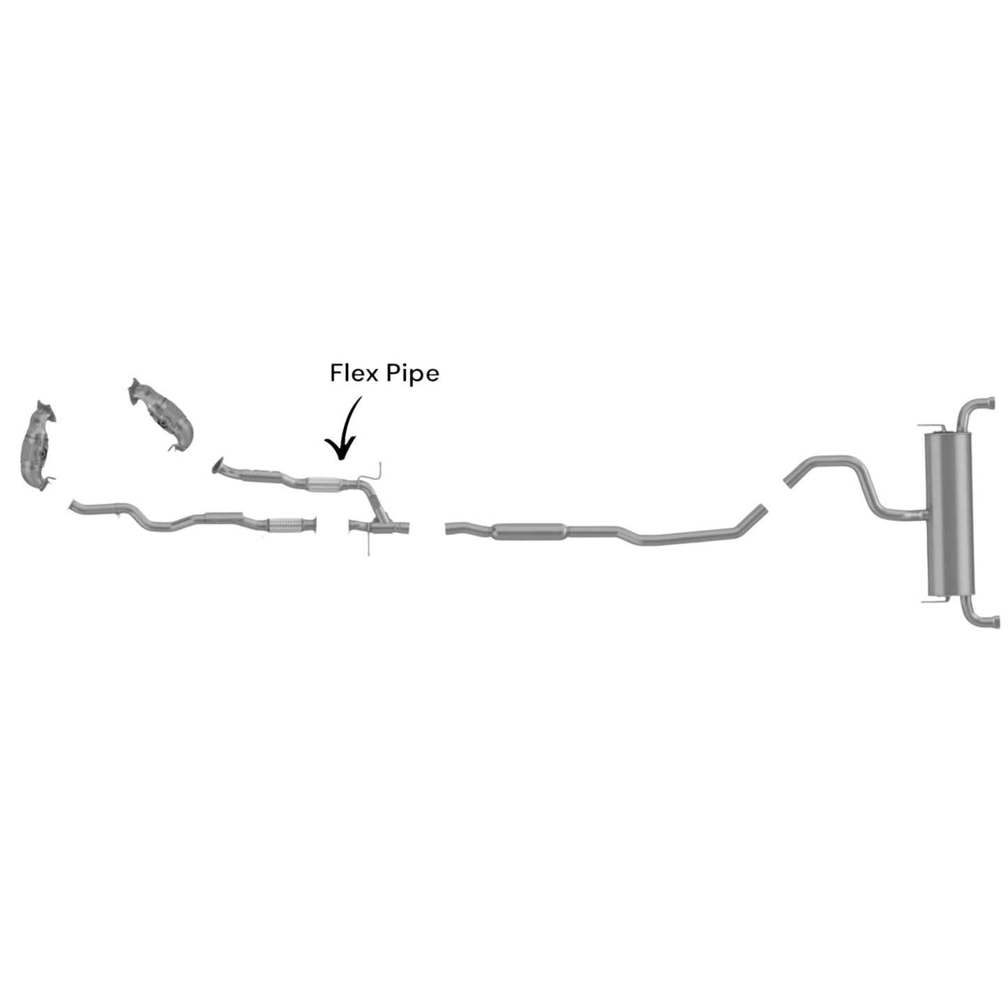 Chrysler 200 3.6L (2015-2017) (FWD Only) Flex Y-Pipe