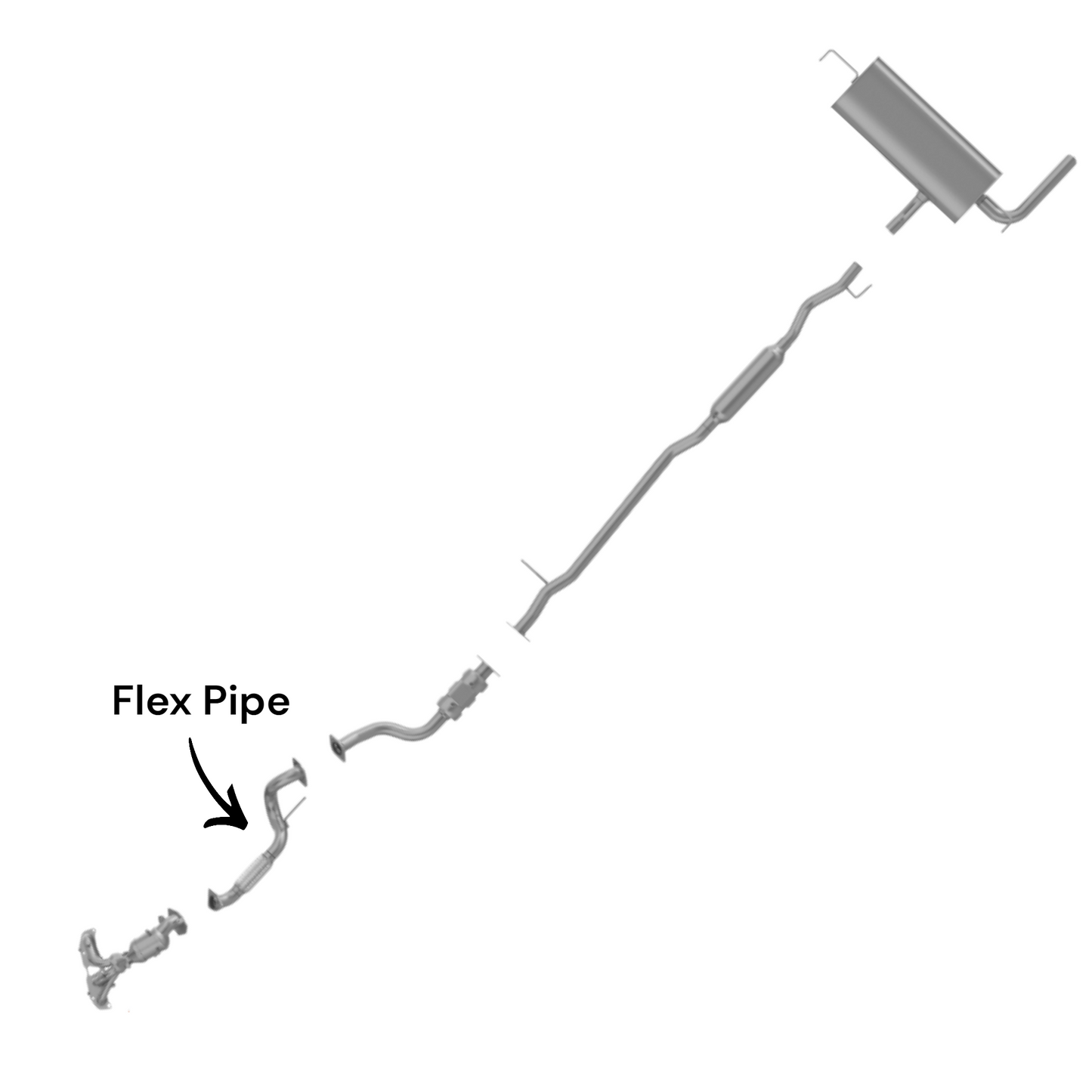 Nissan Rogue 2.5L (2014-2019) Flex Pipe