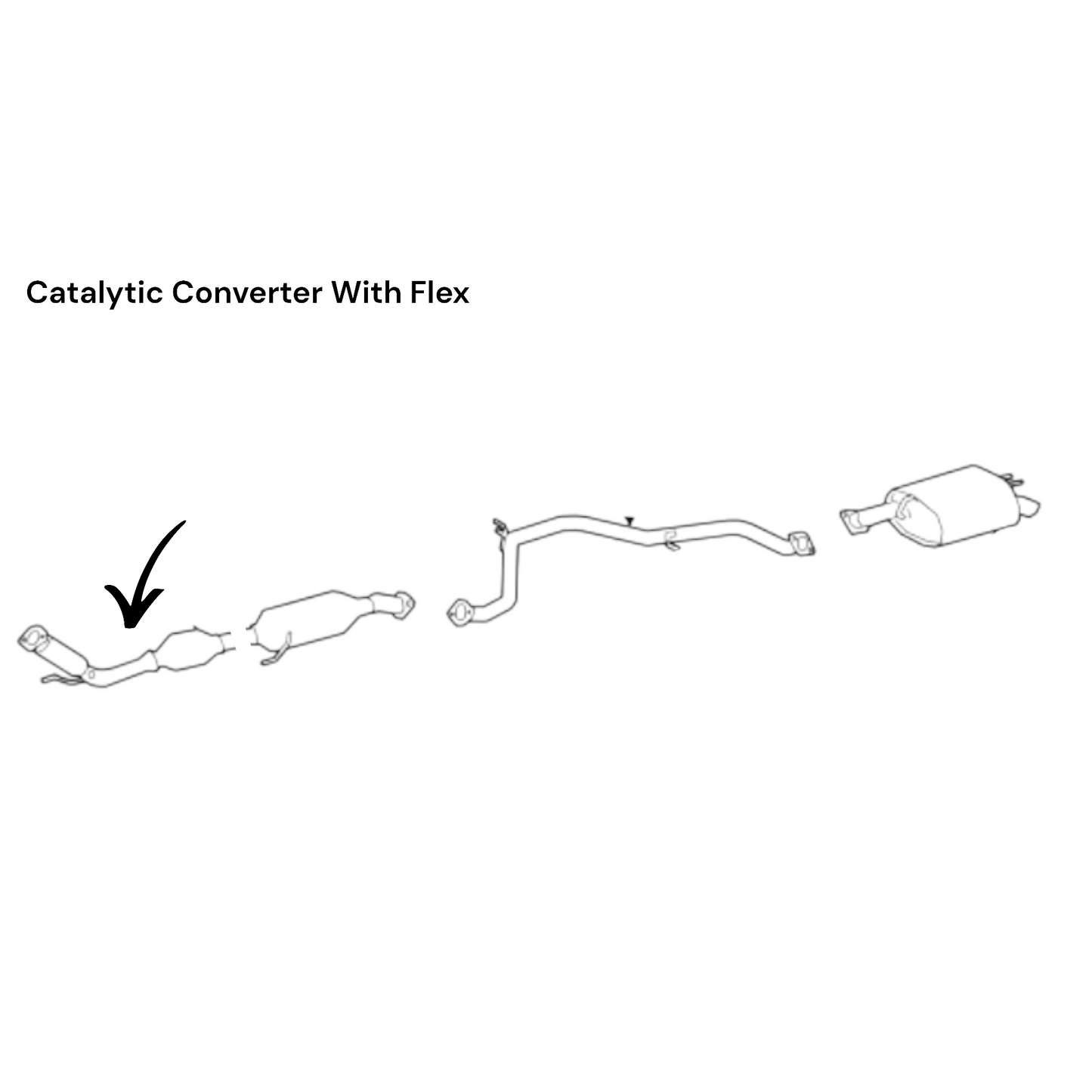 Lexus ES300H 2.5L (2019-2025) Catalytic Converter With Flex