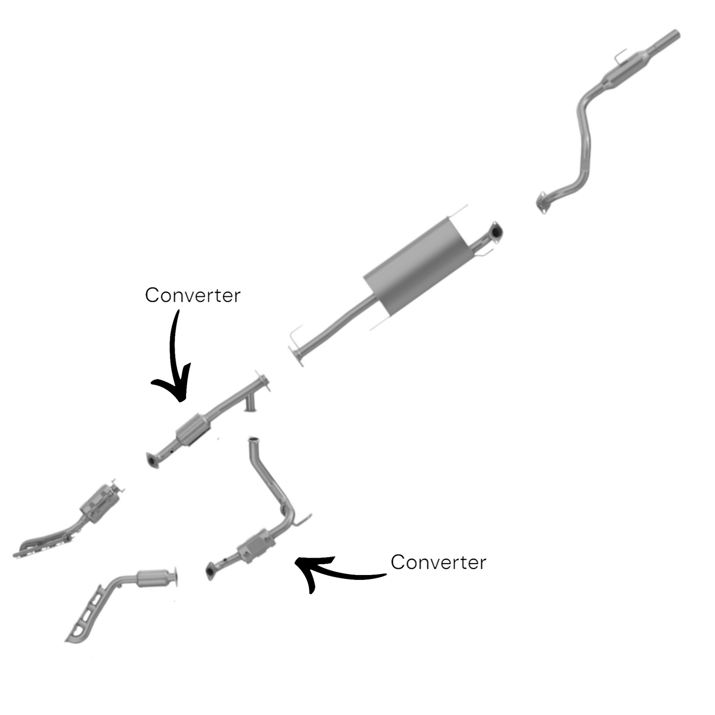 Lexus GX460 4.6L (2010-2017) Catalytic Converters