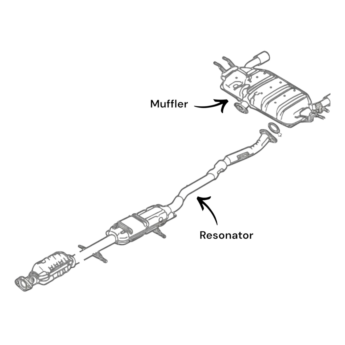Mazda CX-3 2.0L (2016-2021) Resonator & Muffler