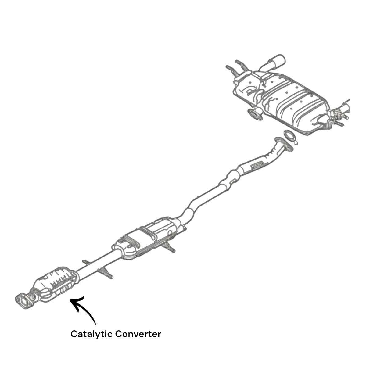 Mazda CX-3 2.0L (2016-2021) Catalytic Converter.