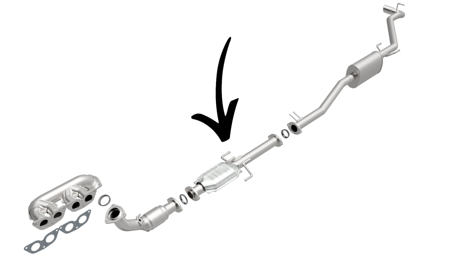 Convertisseur catalytique arrière pour Toyota Tacoma 2.4L V4 (1994-2004)
