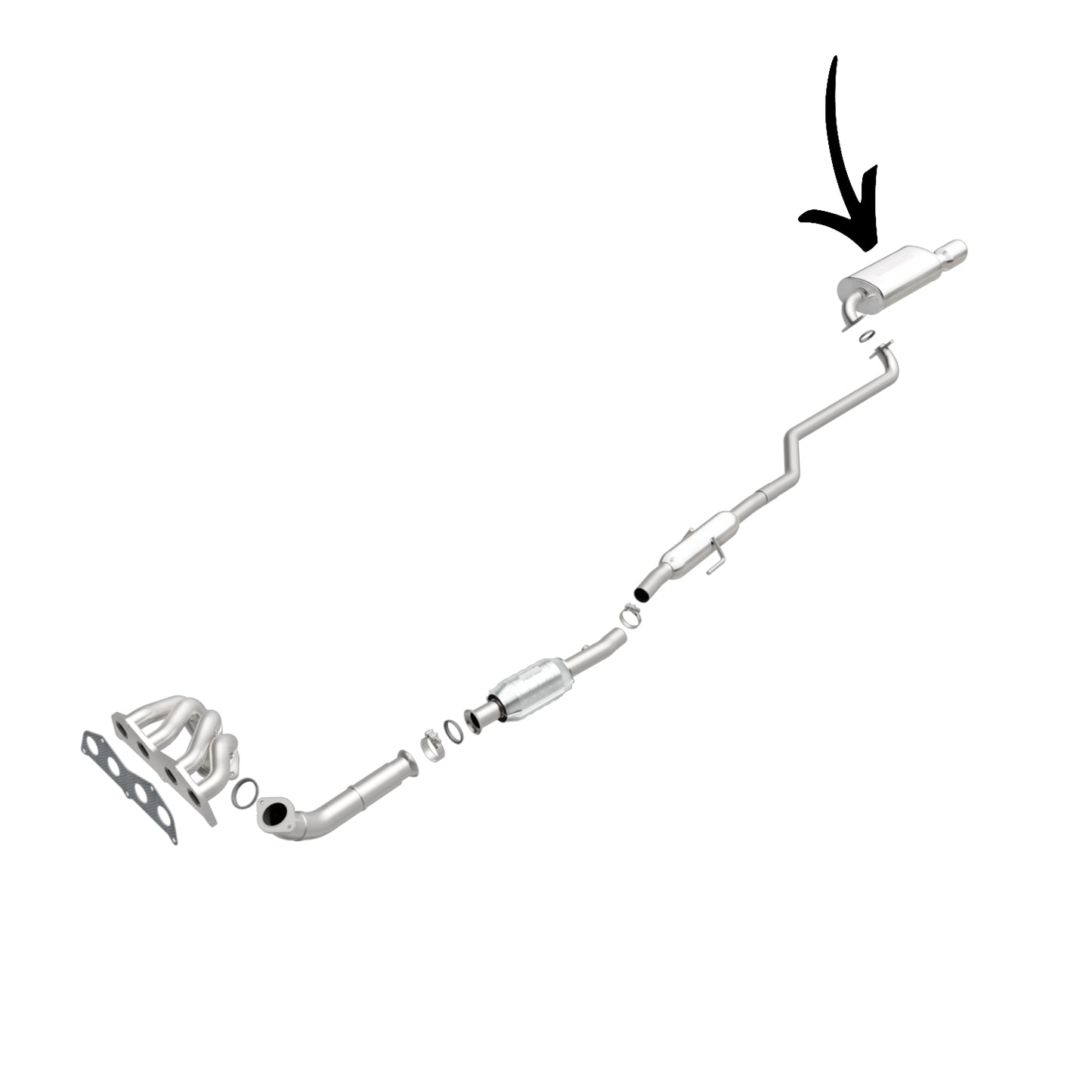 Silencieux pour Chevrolet Prism 1.8L (1998-2002)