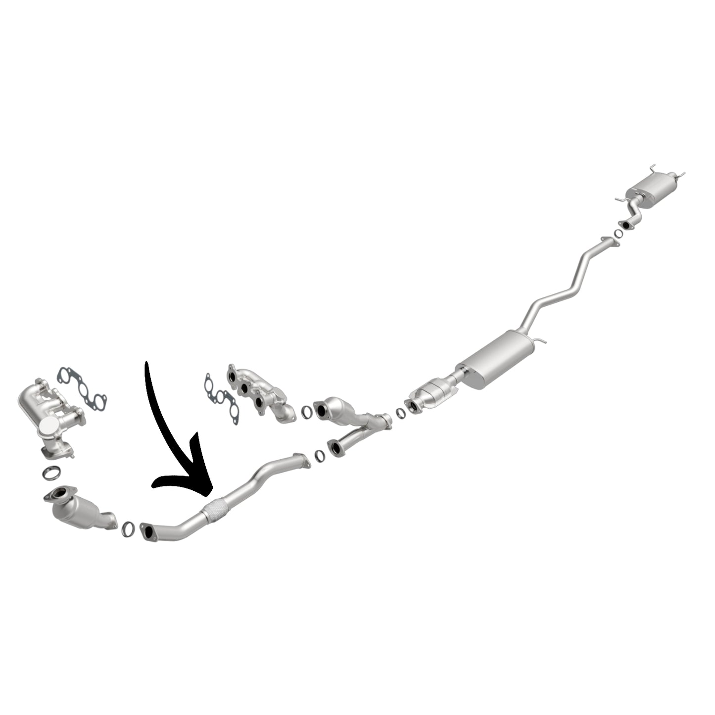 Tuyau flexible avant pour Lexus RX300 3.0L (1999-2003)