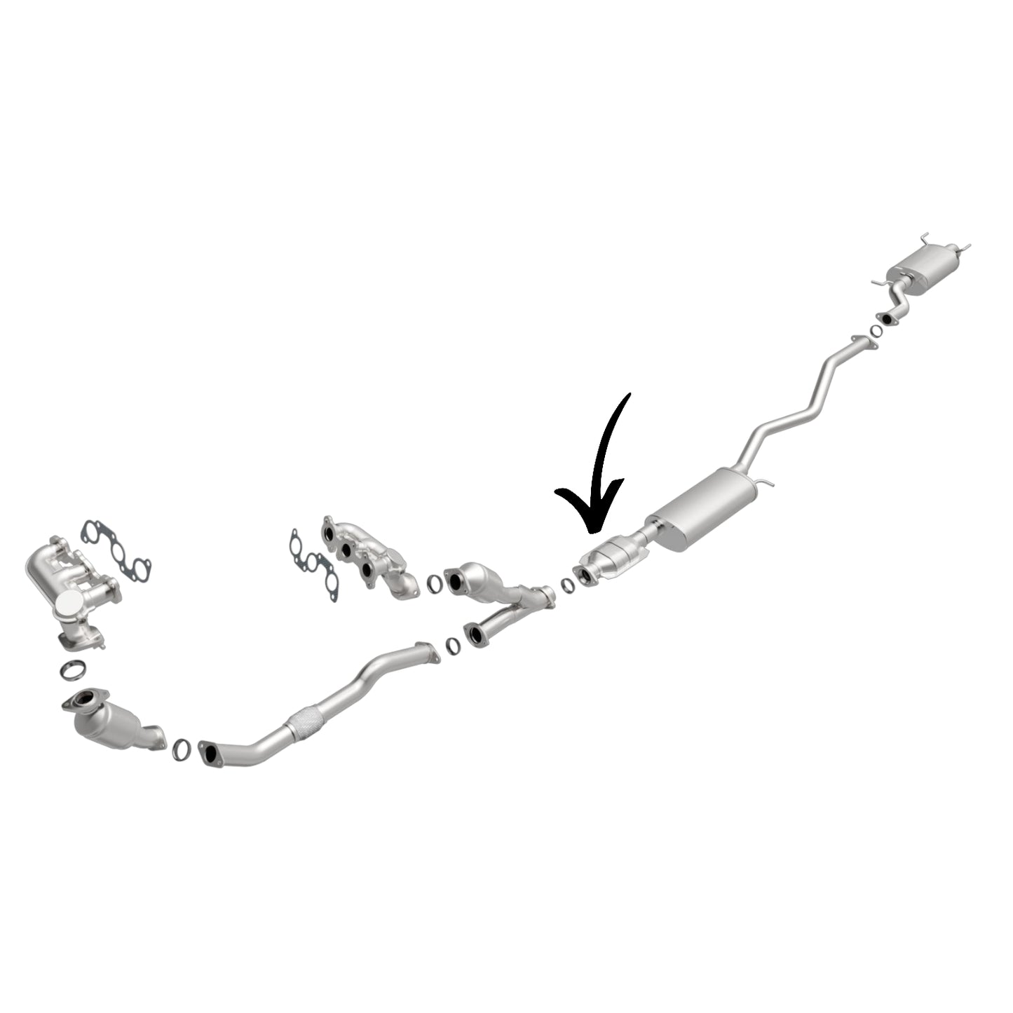 Lexus RX300 3.0L (1999-2003) V6 Rear Catalytic Converter