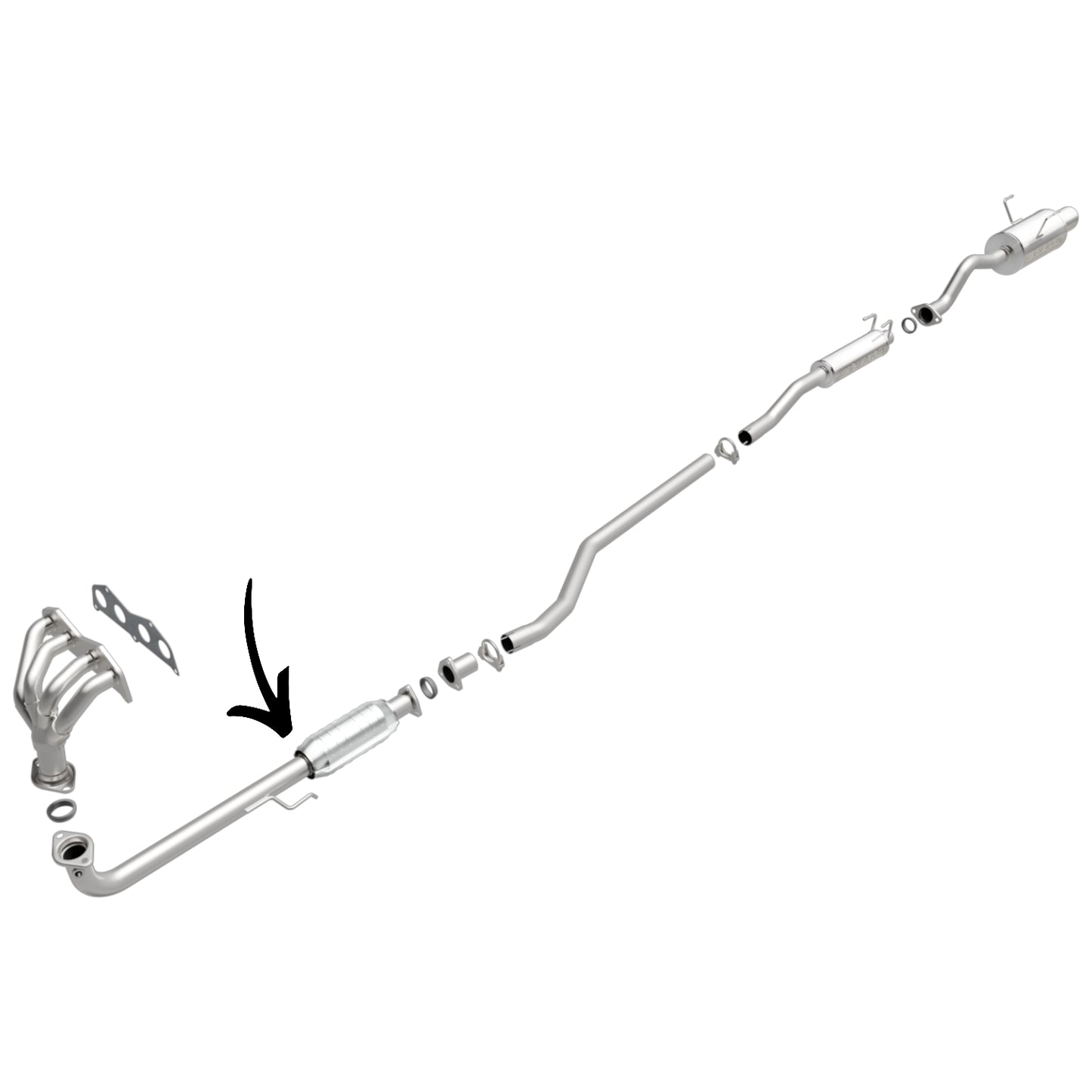 Convertisseur catalytique pour Honda Civic 1.7L 2001-2005