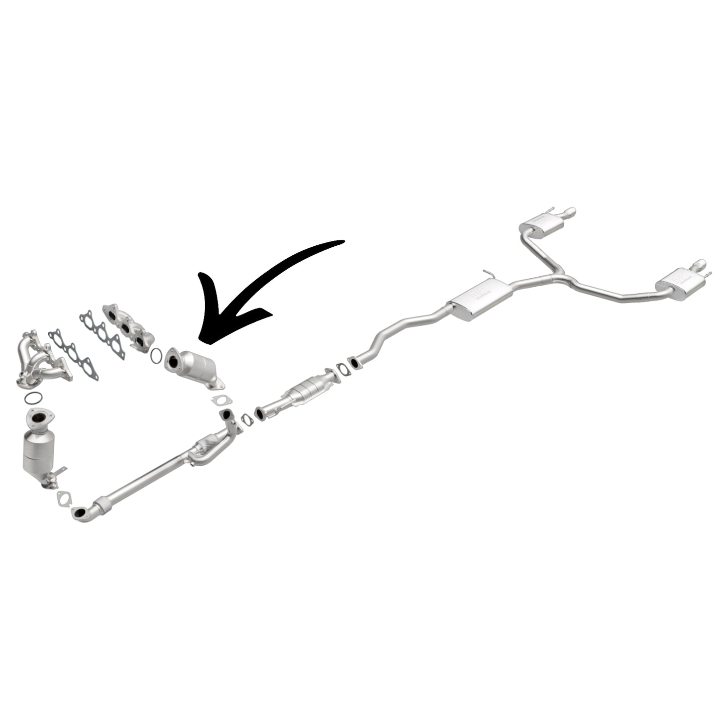 Convertisseur catalytique côté passager pour Buick Enclave 3.6L V6 (2008-2017)