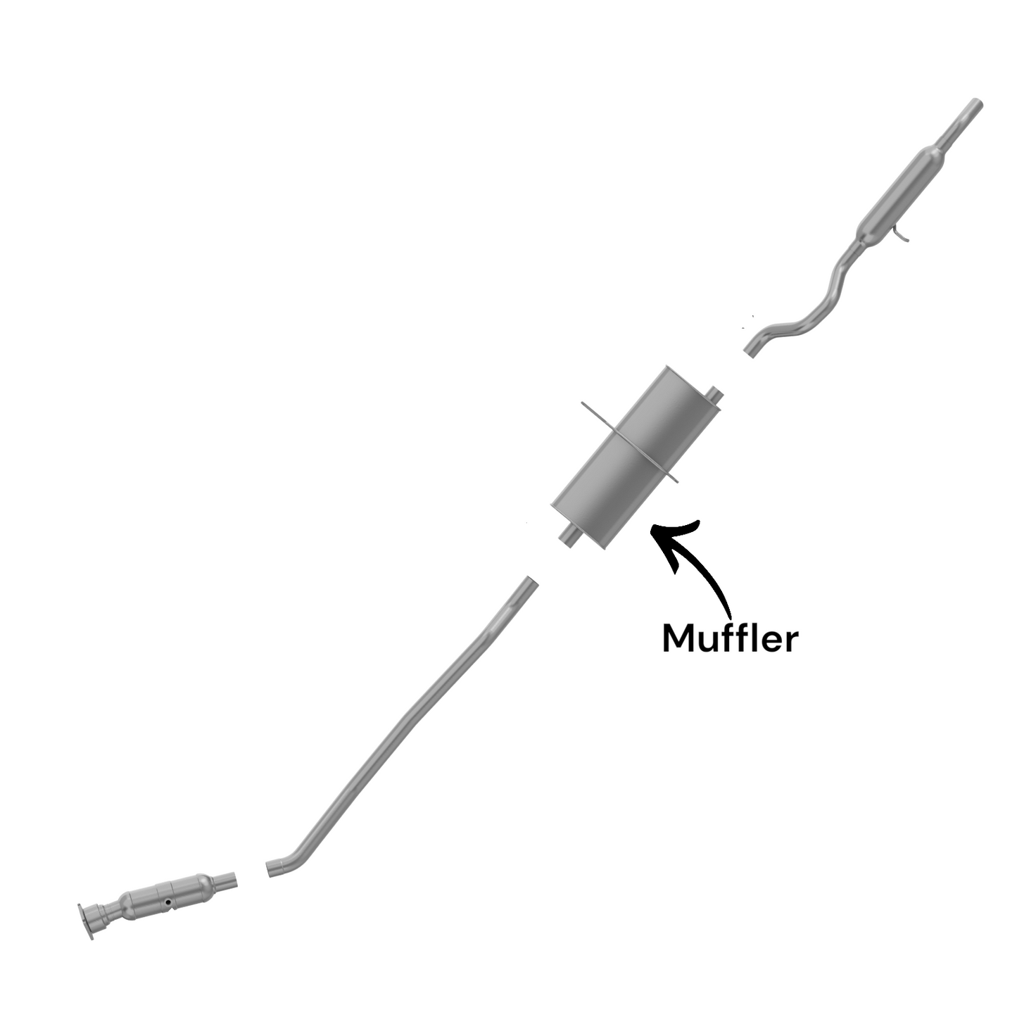 Chrysler Voyager 3.3L (2001-2003) Muffler