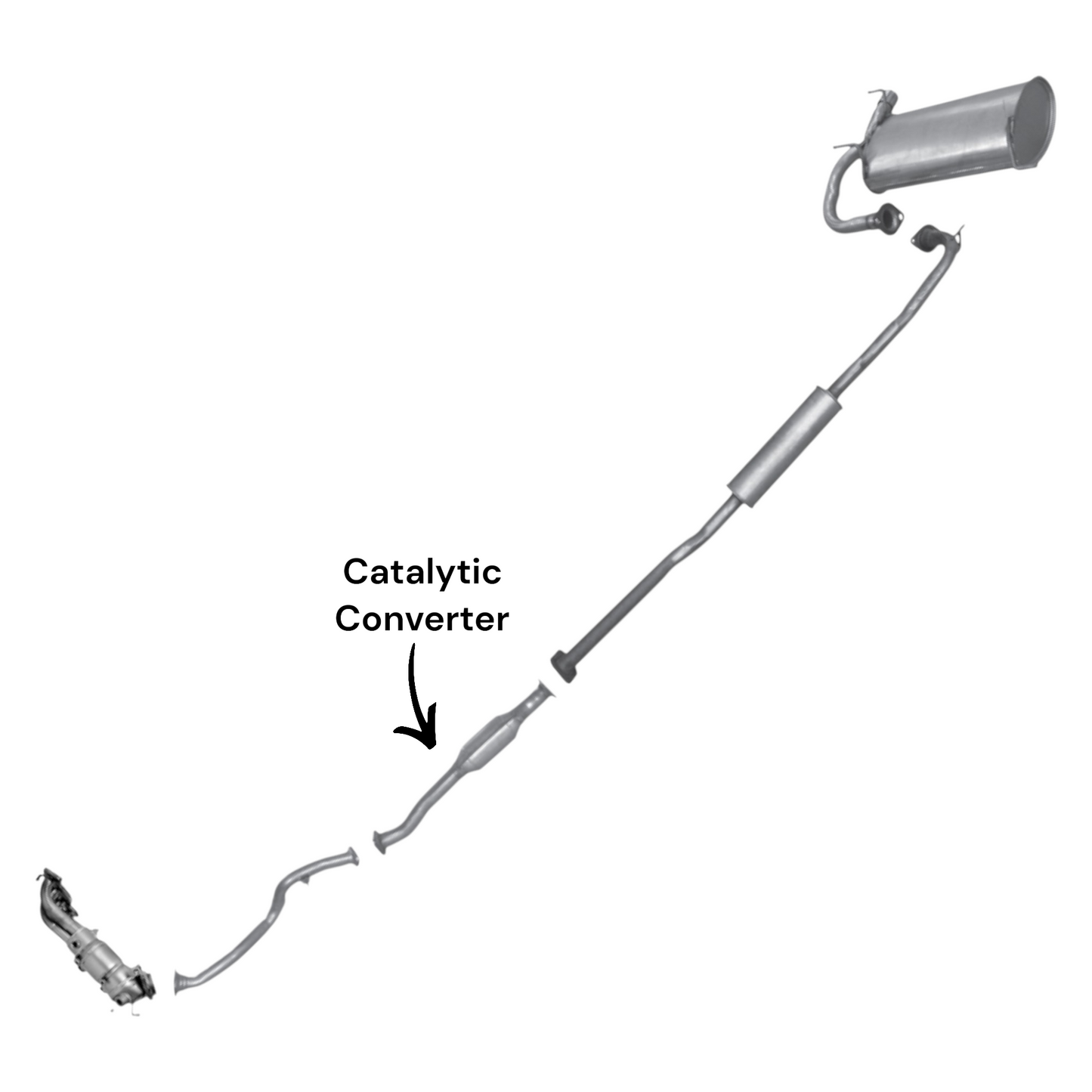 Convertisseur catalytique pour Nissan X-Trail 2.5L (2005-2006) V4