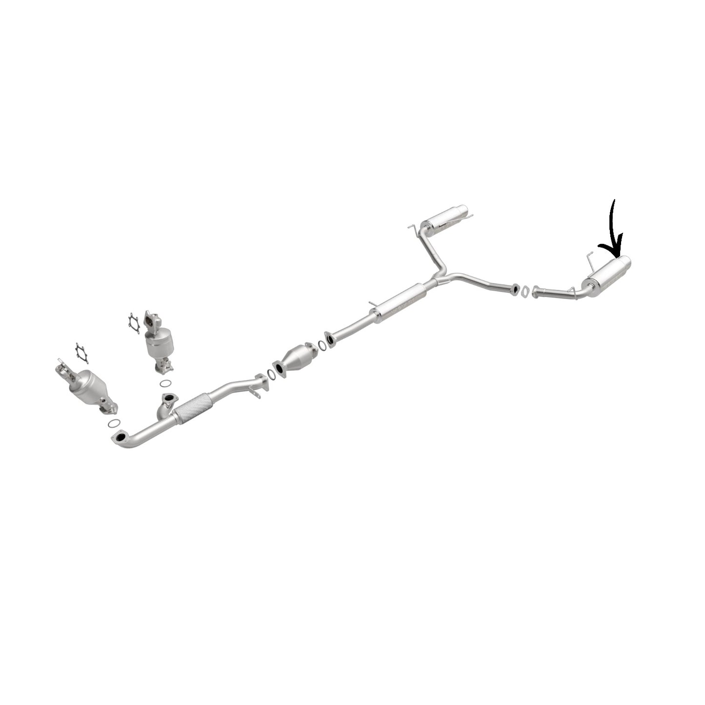 Silencieux arrière gauche pour Acura MDX 3.5L (2004-2006)