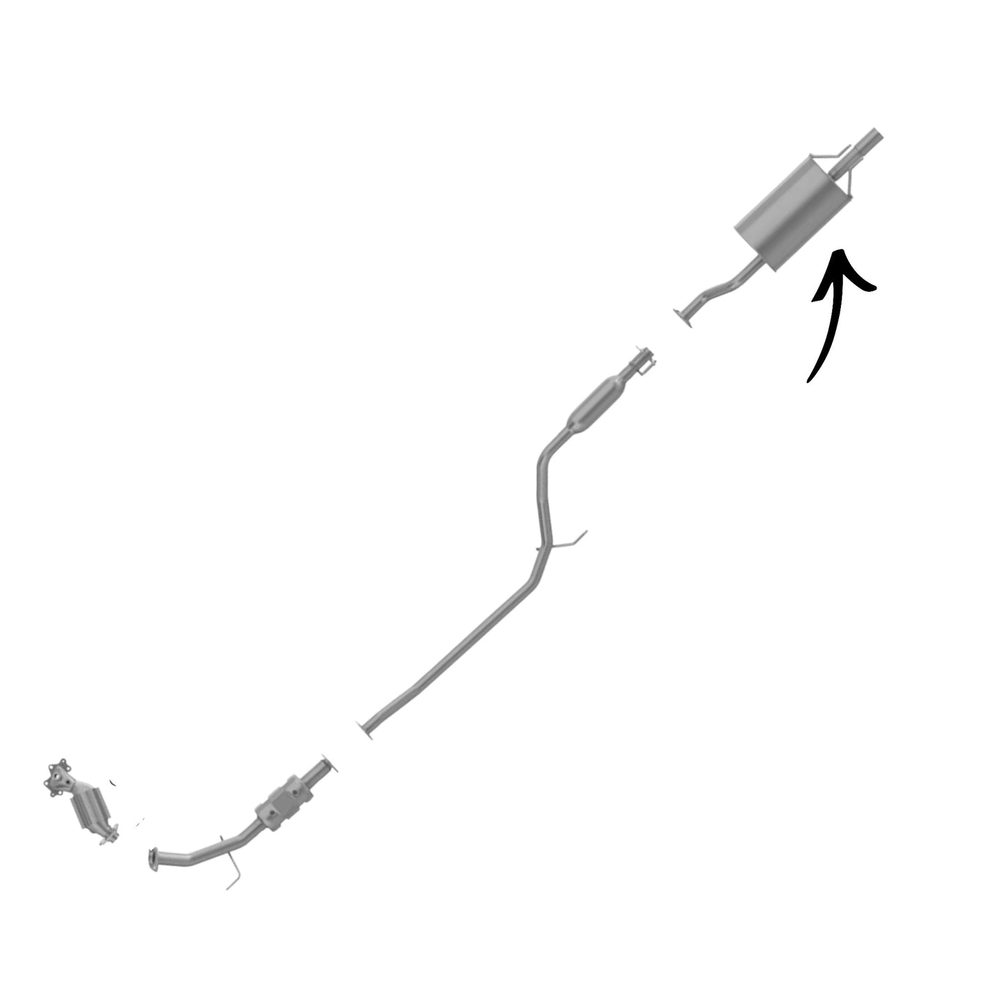 Silencieux pour Honda Civic hybride 1,3 L (2006-2011)