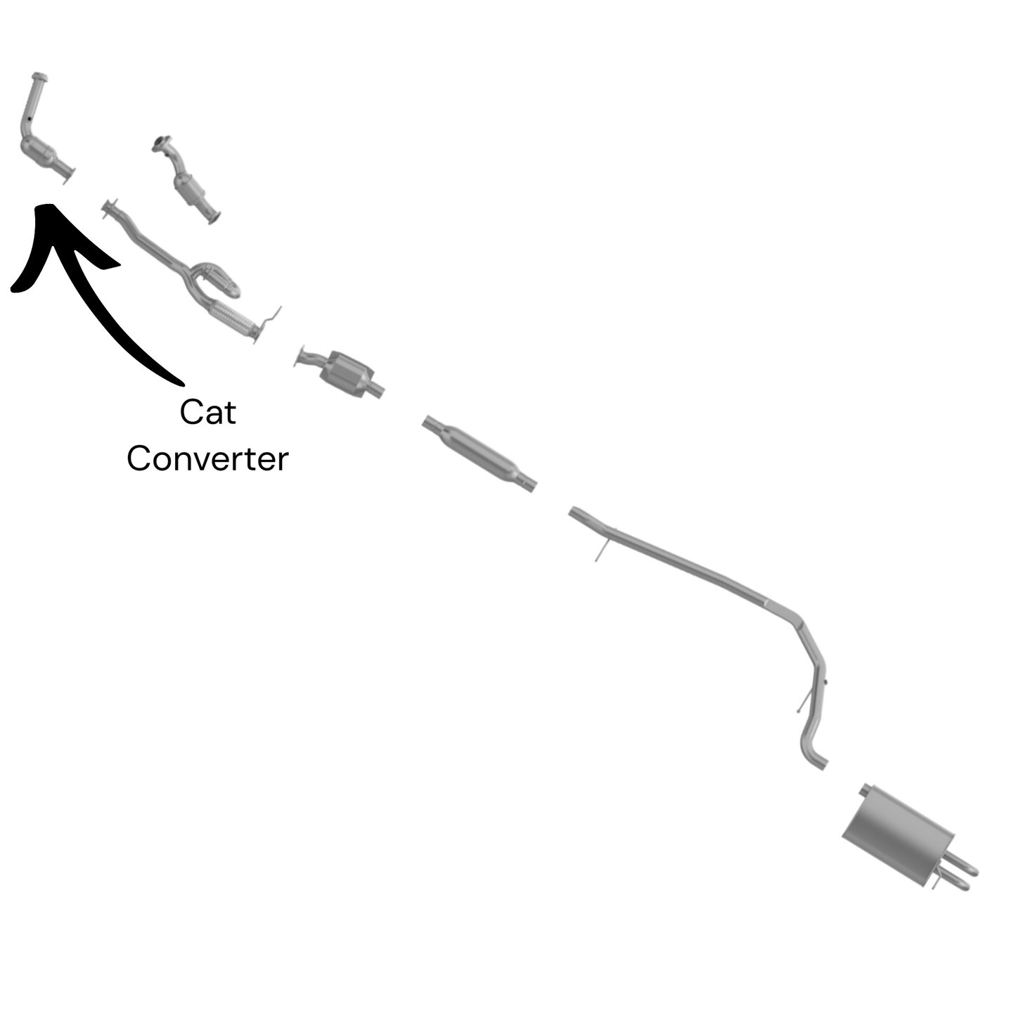 Ford Five Hundred 3.0L (2005-2007) Front Catalytic Converter
