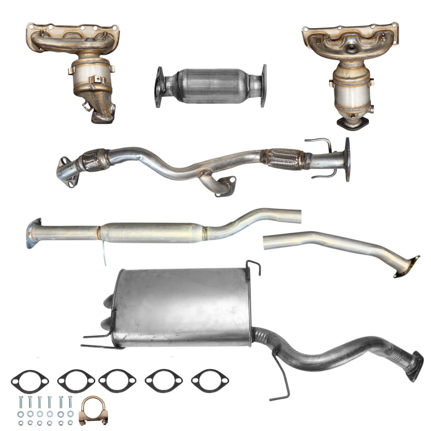 Kia Sorento 3.5L (2011-2013) Manifold Converters, Flex Pipe, Catalytic Converter, Resonator and Muffler