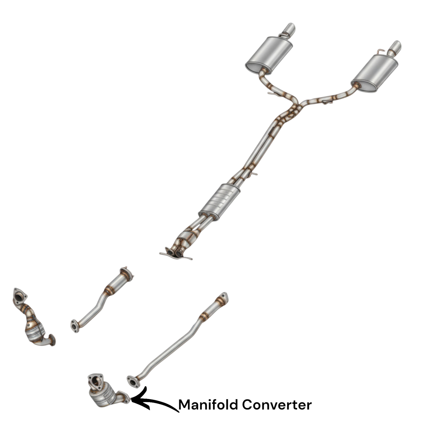 Lincoln MKS 3.5L (2010-2016) (Turbo) Left Side Manifold Converter.