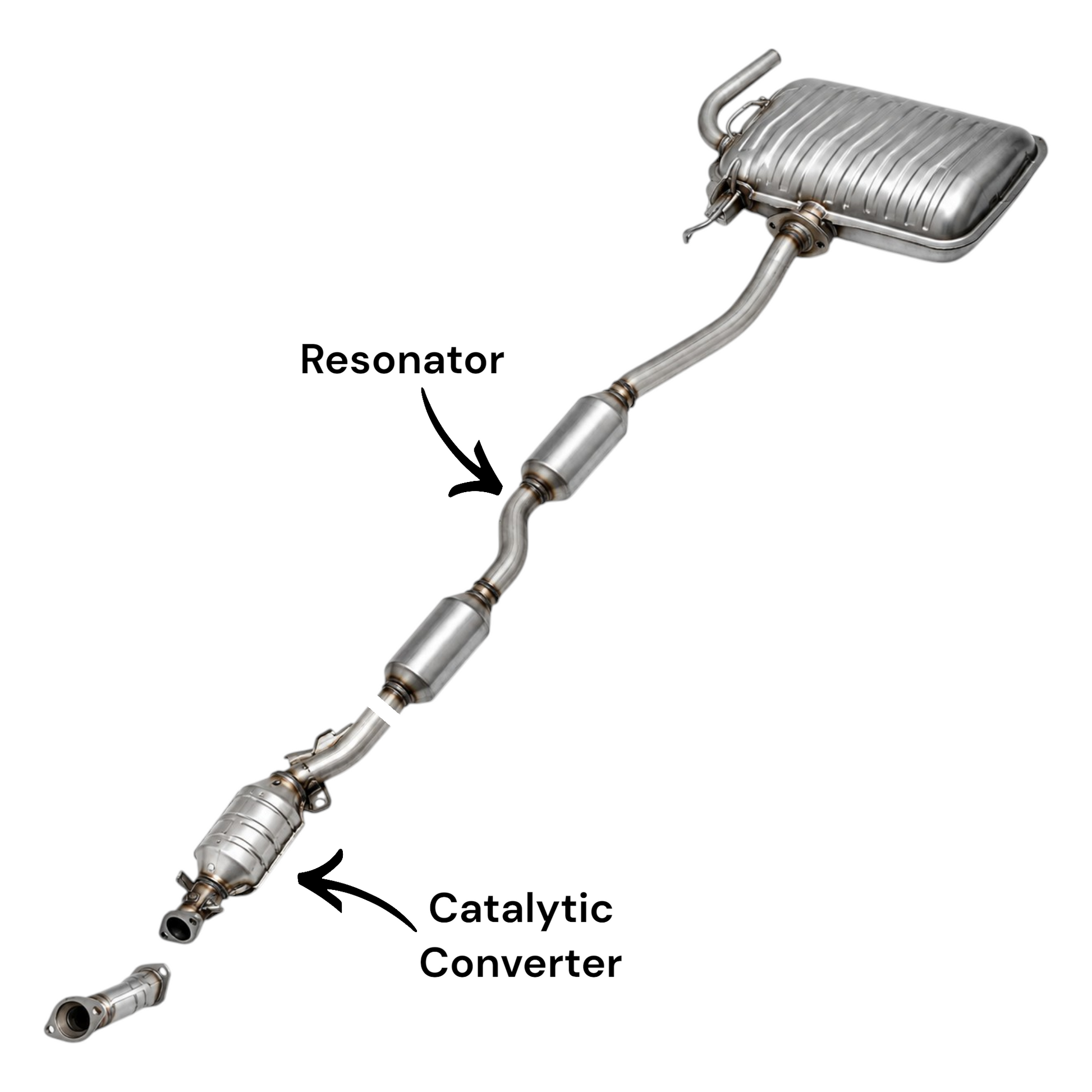 Mitsubishi Lancer 2.4L (2012-2017) (Only for AWD) Catalytic Converter with Resonator