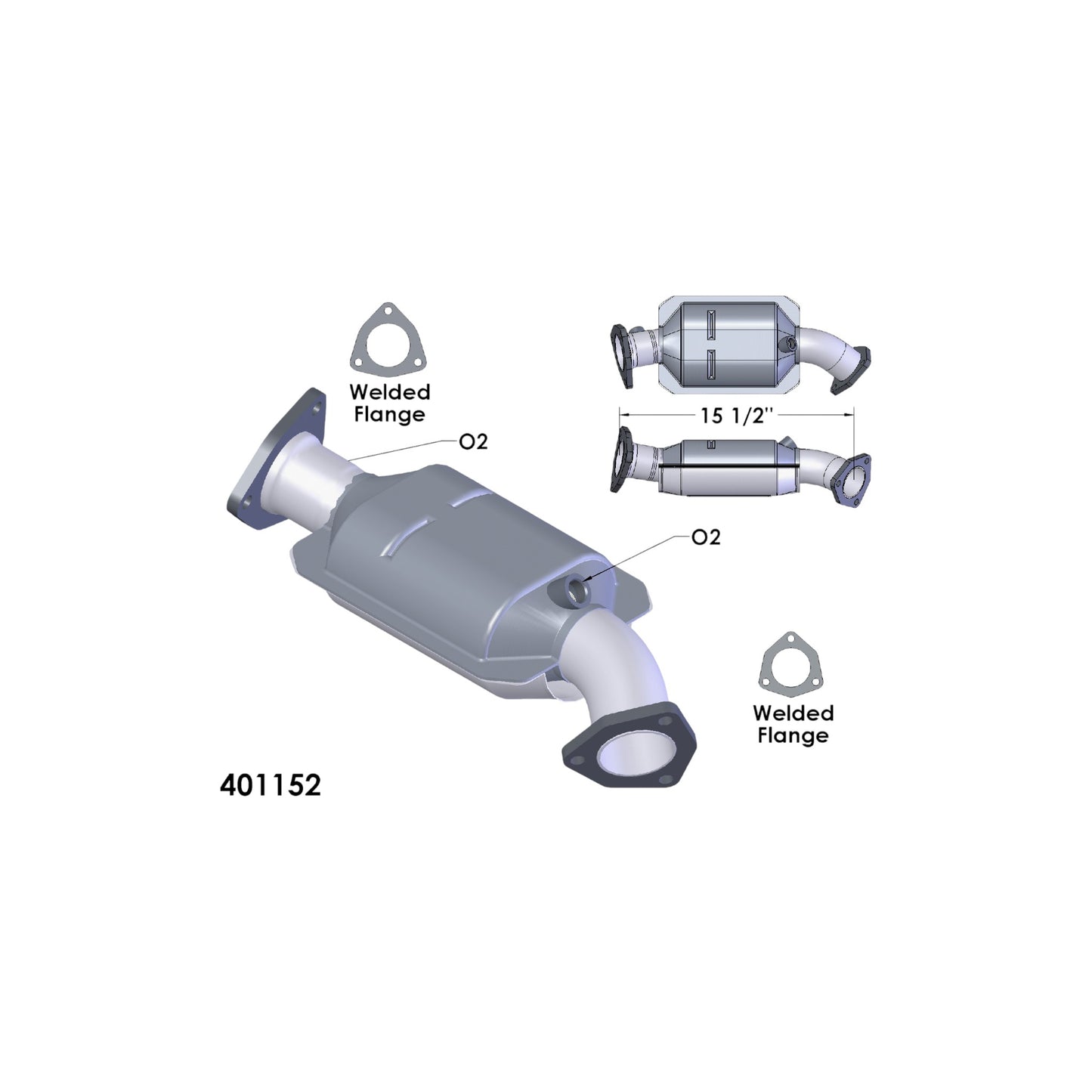 Audi A4 Quattro 1.8L Turbocharged AWD 1997-2005 Catalytic Converter