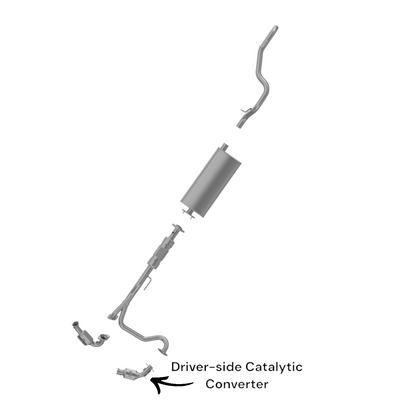Jeep Liberty 3.7L (2002, 2003) V6 Driver-Side Catalytic Converter