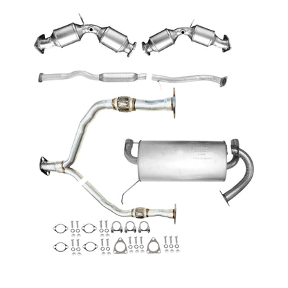 Infiniti FX35 3.5L (2003-2008) Right And Left Side Catalytic Converter, Flex Y-Pipe, Resonator and Muffler