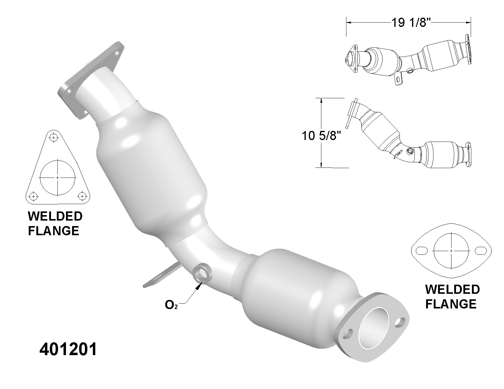 Infiniti FX35 3.5L (2003-2008) Right And Left Side Catalytic Converter, Flex Y-Pipe, Resonator and Muffler