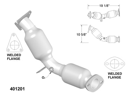 Infiniti FX35 3.5L (2003-2008) Right And Left Side Catalytic Converter, Flex Y-Pipe, Resonator and Muffler