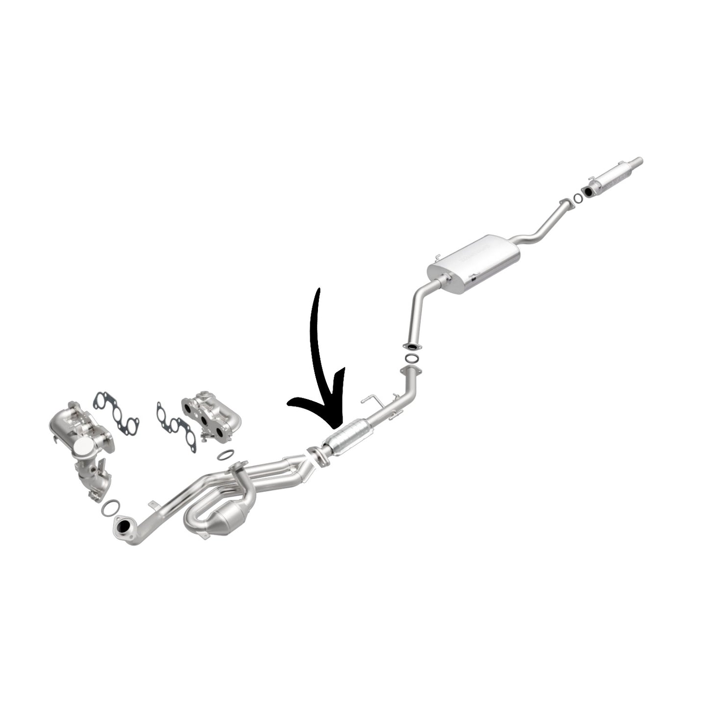 Convertisseur catalytique arrière pour Toyota Sienna 3.0L 2001-2003