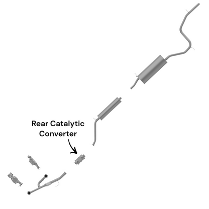 Convertisseur catalytique arrière pour Acura MDX 3.5L (2003-2006)