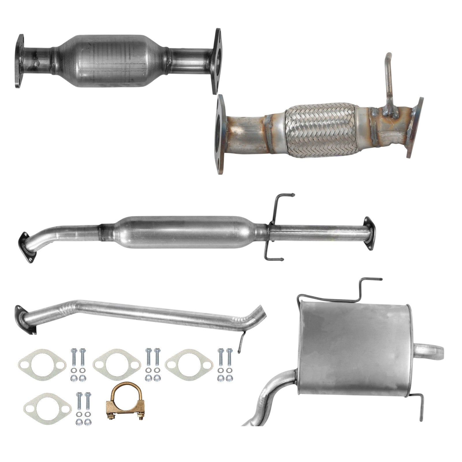 Kia Rondo 2.4L (2007, 2008) Flex Pipe, Catalytic Converter, Resonator ...