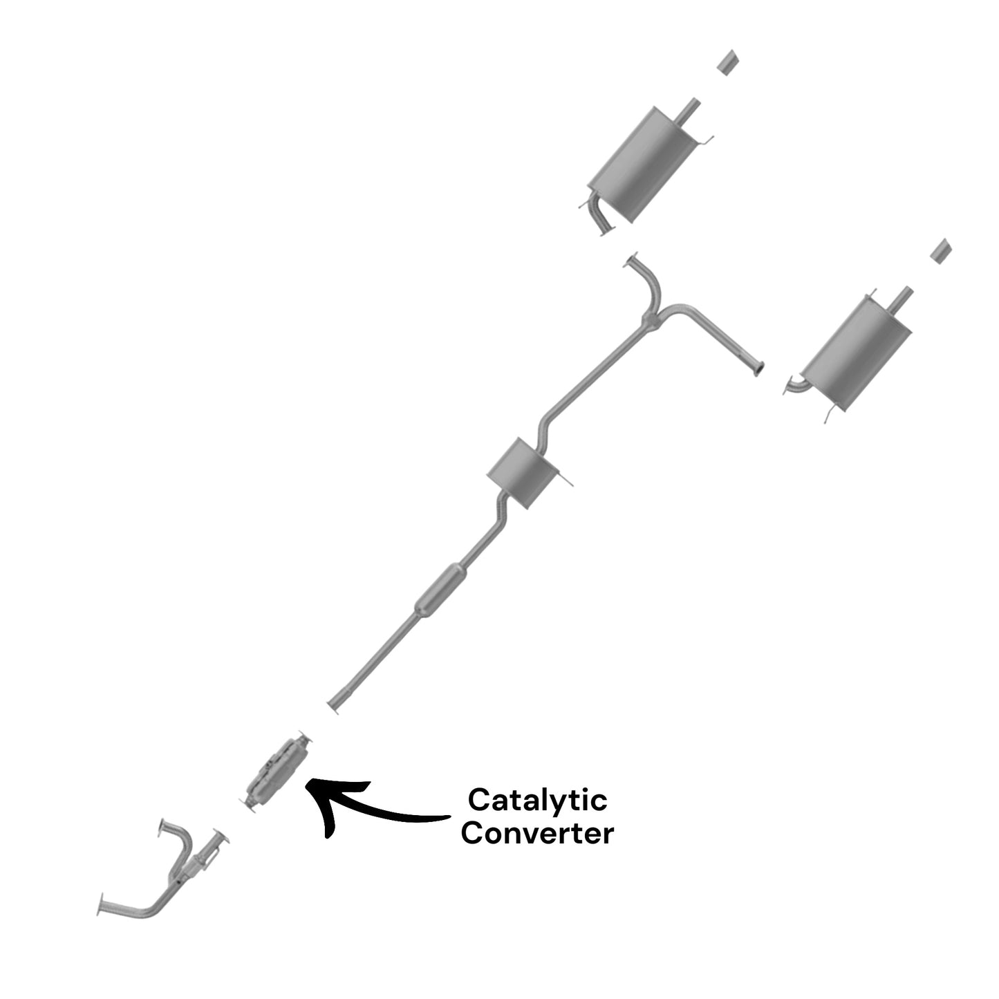 Acura TL 3.2L (1999) (Federal Emissions System) Catalytic Converter