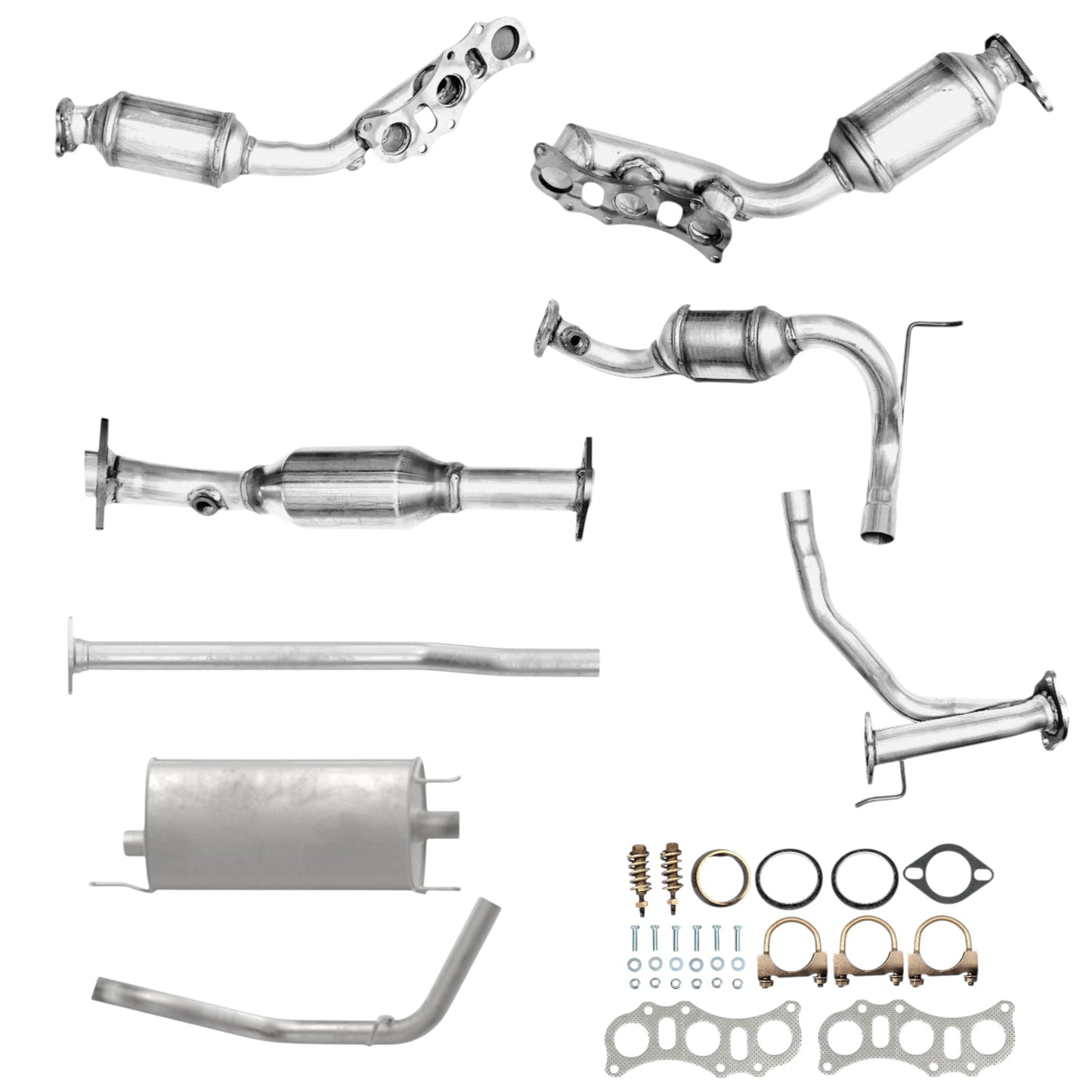 Toyota Tacoma 4.0L (2005-2011) (4x4) (empattement 127,2" et 127,8") : collecteurs d'échappement, convertisseurs catalytiques, tuyaux et silencieux