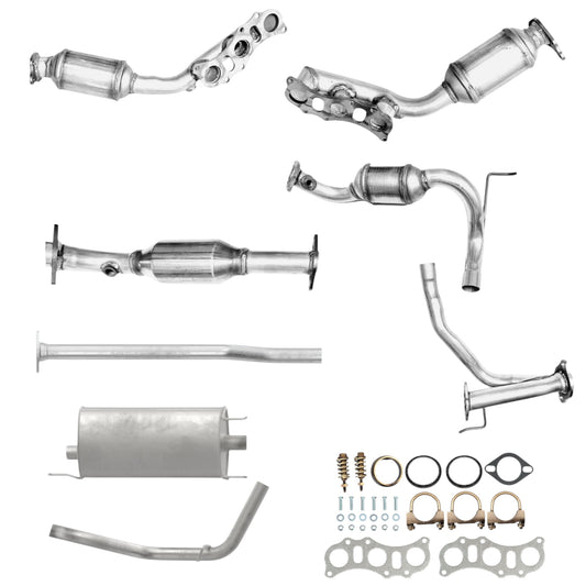 Toyota Tacoma 4.0L (2005-2011) (4x4) (Empattement de 140,9 pouces) : Collecteur d'échappement, convertisseur catalytique, tuyau et silencieux