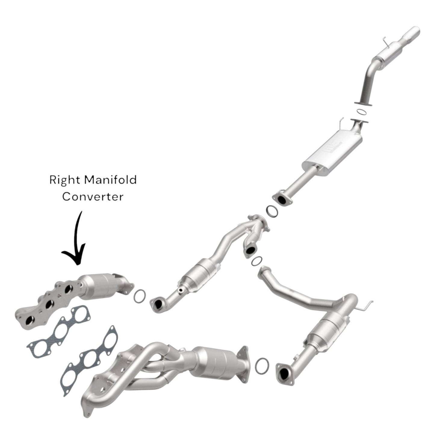 Toyota 4Runner 4.0L (2003-2009) Right Side Manifold Converter.