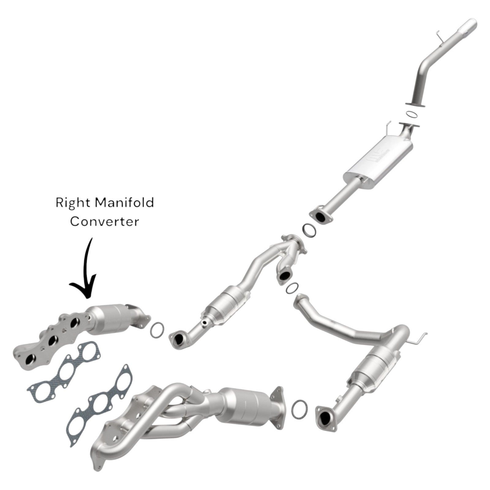 Toyota FJ Cruiser 4.0L (2007-2009) Right Side Manifold Converter. 