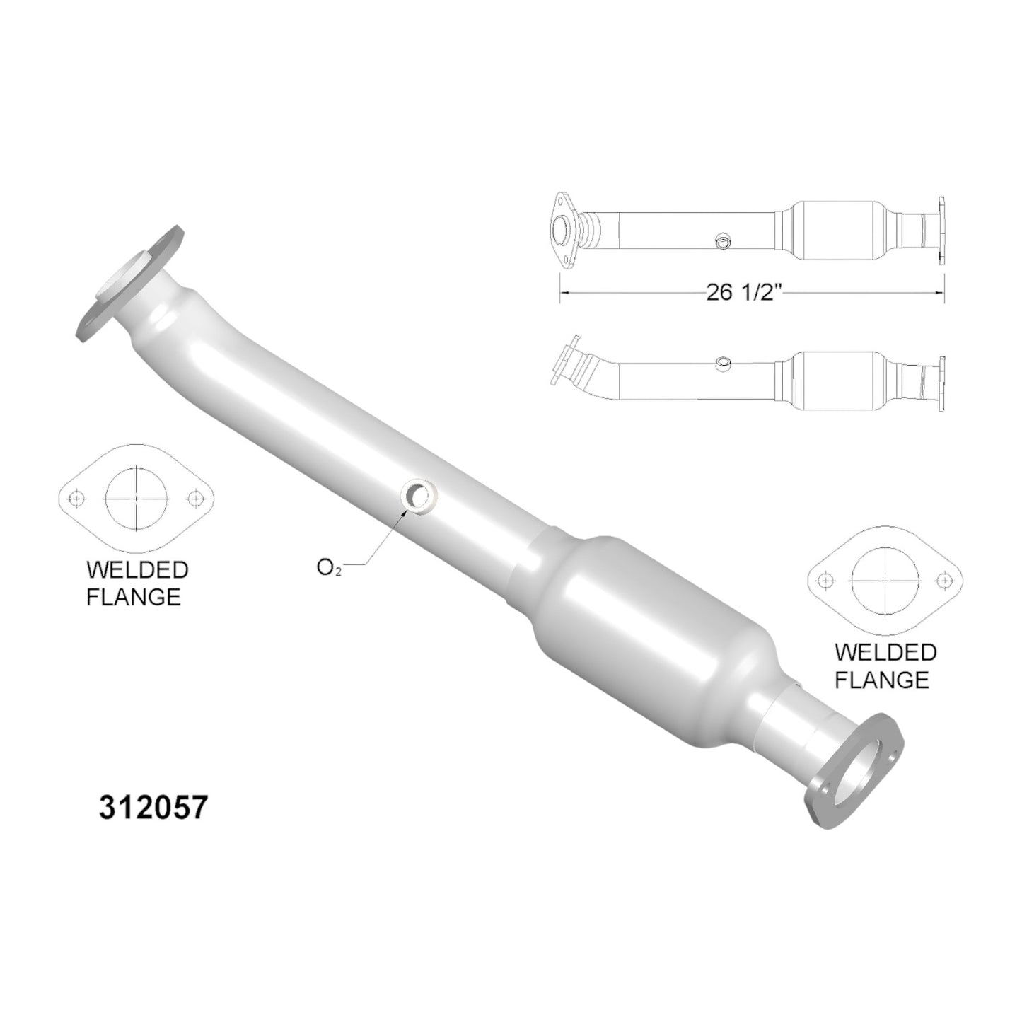 16399 - Nissan Xterra 4.0L (2005-2011) Rear Right Side Catalytic Converter
