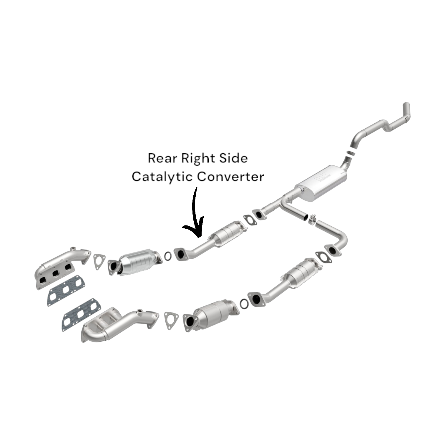 Suzuki Equator 4.0L (2009-2012) Rear Right Side Catalytic Converter