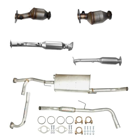 Nissan Frontier 4.0L (2007, 2019) (59.5" Bed Only) Catalytic Converters, Muffler with Pipe and Resonator