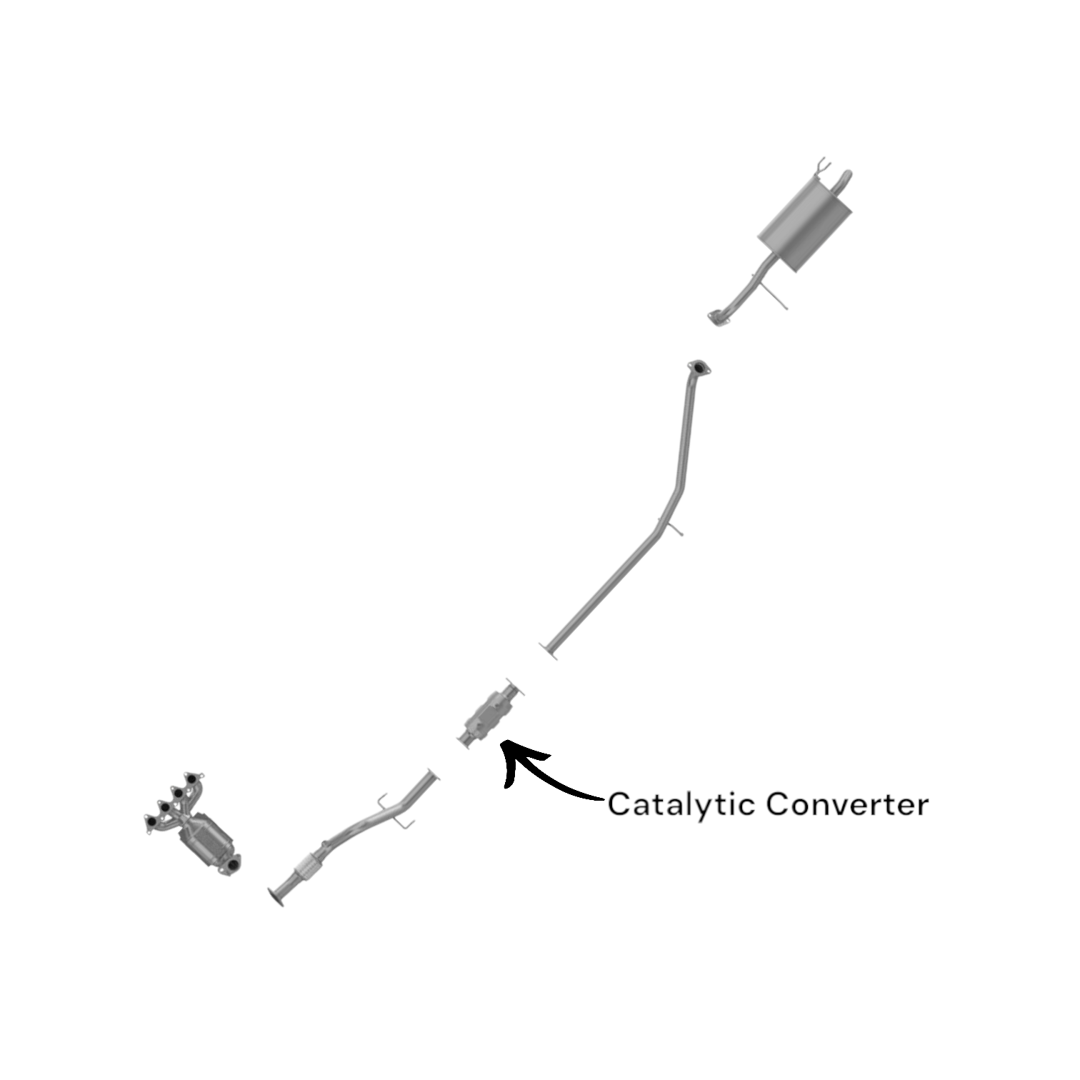 KIA Rio 1.6L (2006-2011) V4 Catalytic Converter